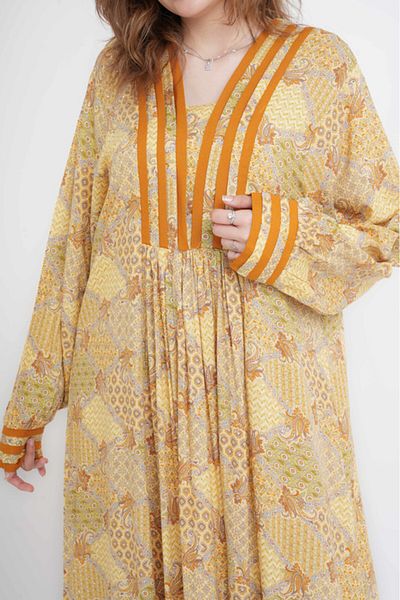 IKKXA Classic Charm Printed Jalabiya