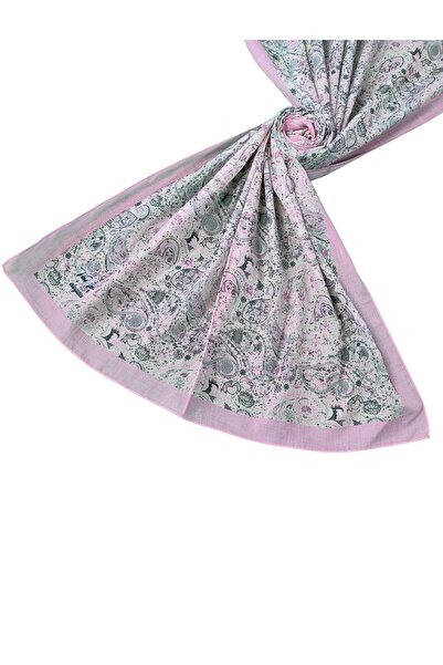 mim eşarp Şal Vav Silk Bumbac Moale Cu Motive Etnice 75x190 cm