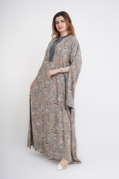 IKKXA Patterns Printed Jalabiya