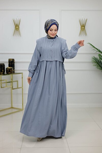 VALENS BOUTİQUE Vest Set Hijab Dress Dicle