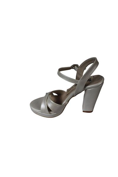 Yaz Kış Ayakkabı Yazkiş Women Black Silver Satin Cross Strap 10cm Thick Heel 3cm Pltform Heels Evening Dress Shoes