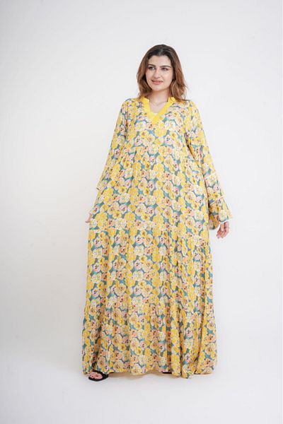 IKKXA Floral Printed Dream Jalabiya