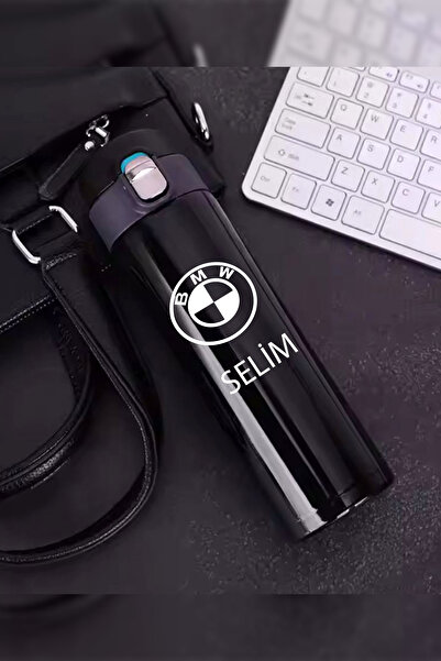İŞTE BU Kilitli Paslanmaz Çelik Vakumlu BMW Termos 500 ml - Sızdırmaz & Kişis...
