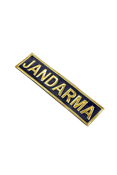 ÇUKUROVA ÜTÜ ''jandarma'' Gögüs Yazısı GOLD Asayiş 3d, Yeni Tip, Cırtlı, Stan...