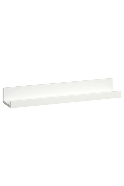 IKEA QUİCK Ahşap Duvar Rafı Uzunluk 55 Cm Çerçeve Fotoğraf Resim Rafı Beyaz Duvara Monte Raf