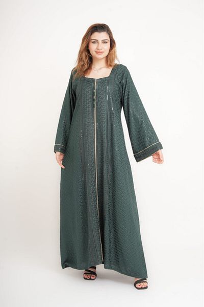 IKKXA Dazzling Charm Embroidered Jalabiya