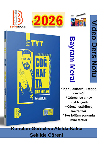 Ens Yayıncılık Benim Hocam Yayınları 2026 Tyt Coğrafya Video Ders Notu(Bayram...