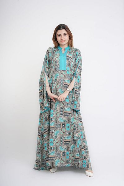 IKKXA Patterns Printed Jalabiya