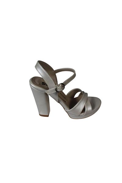 Yaz Kış Ayakkabı Yazkiş Women Black Silver Satin Cross Strap 10cm Thick Heel 3cm Pltform Heels Evening Dress Shoes