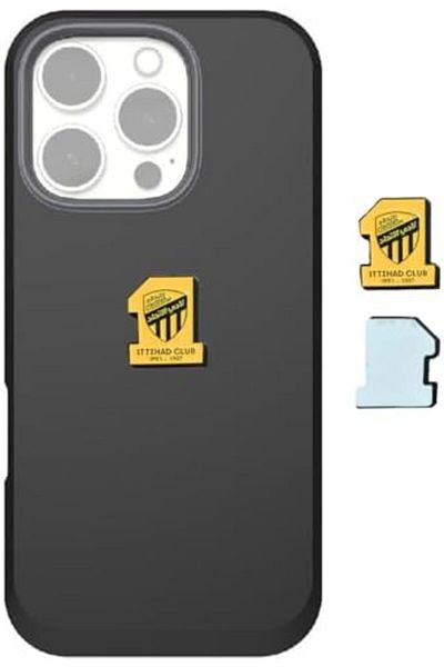 Generic Metal Adhesive Sticker with Union Club Logo - Yellow and Black (5 Pieces)