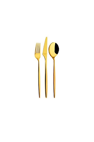 Ünsal Showroom Aryıldz Studio Prestige Pvd Gold 89 Piece Cutlery Set for 12 Persons 222584