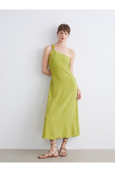 LC Waikiki One Shoulder Textured Dress