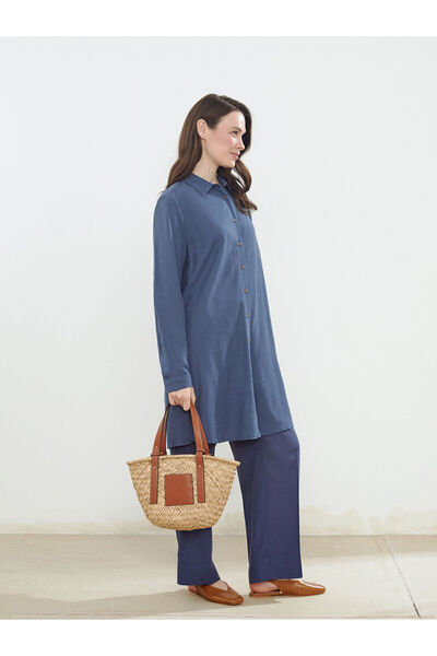 LC Waikiki Linen Blended Women's Shirt Tunic