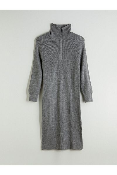 LC Waikiki Rochie de tricotaj cu guler înalt