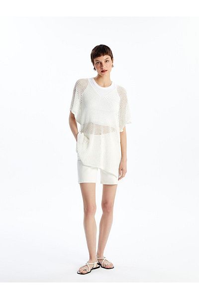 LC Waikiki Women's White Tunic Bgh09