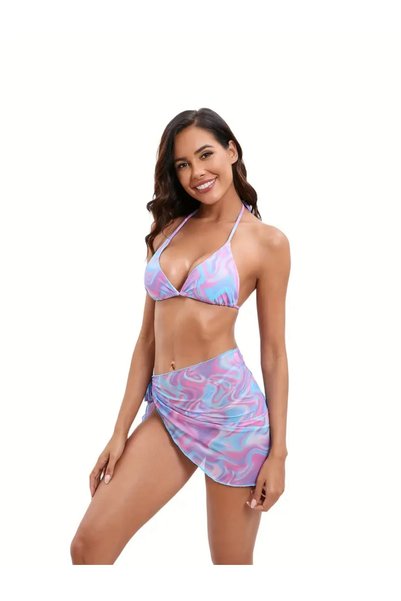 YASERS Women's 3-Piece Bikini Set