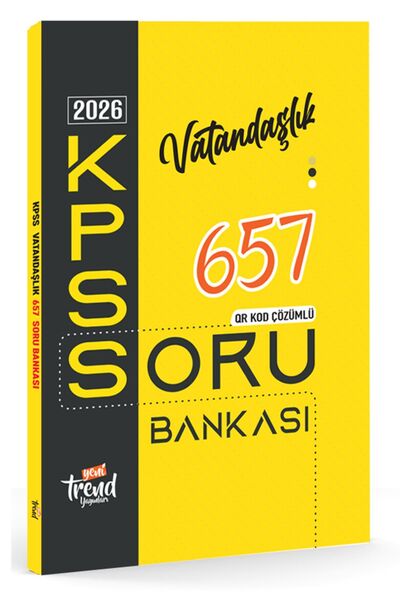 Yeni Trend Yayınları 2026 Kpss Lisans, Ön Lisans, Ortaöğretim, Vatandaşlık 65...