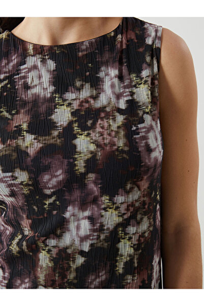 LC Waikiki Φόρεμα με μοτίβο μπατίκ με λαιμόκοψη