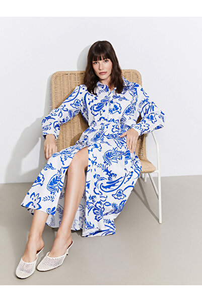 LC Waikiki Vizyon New Season Floral Women's Shirt Dress