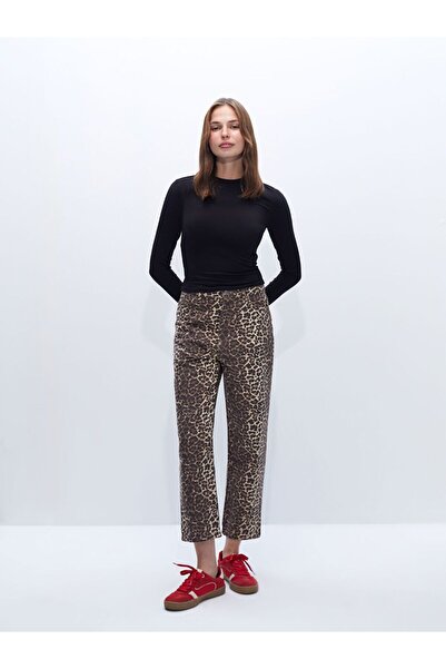 LC Waikiki Γυναικείο μακρυμάνικο μονόχρωμο γιακά LCW Vision