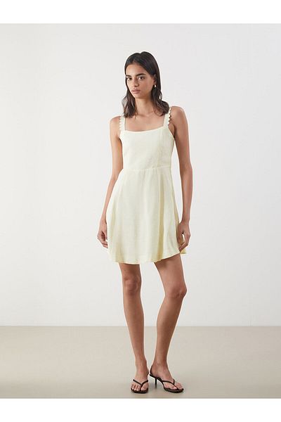 LC Waikiki Square Neck Modal Blended Mini Dress