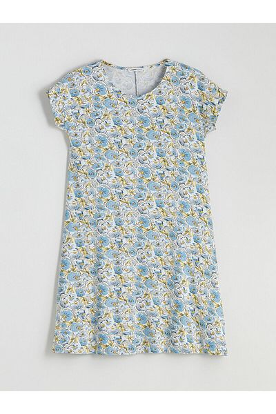 LC Waikiki Crew Neck Floral A-Line Dress