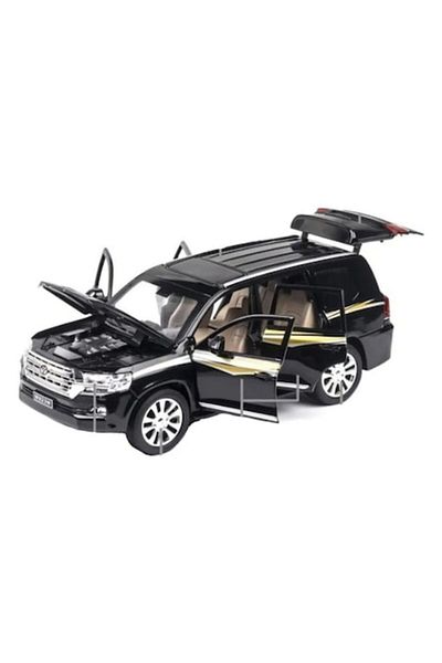 MASHASHOP Masinuta metal mecanica, model Toyota SUV, Land Cruiser, scara 1:24, usi mobile, capota mobila, port