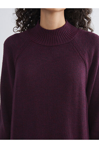 LC Waikiki Cey Yeni Sezon Dik Yaka Oversize Kadın Triko Tunik