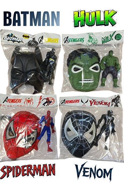 Furkan Toys Avengers Süper Set Işıklı Maskeler Ve Figür Oyuncak 1 Adet Gönder...