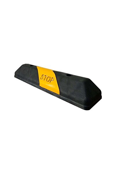 Genel Markalar Plastik Oto Park Araç Stoperi 60x15x10 cm Siyah-Sarı