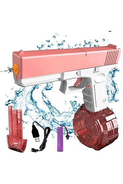 Generic Electric Water Gun with High Capacity for Adults & Kids, Up to 35 FT Range, One-Button Automatic