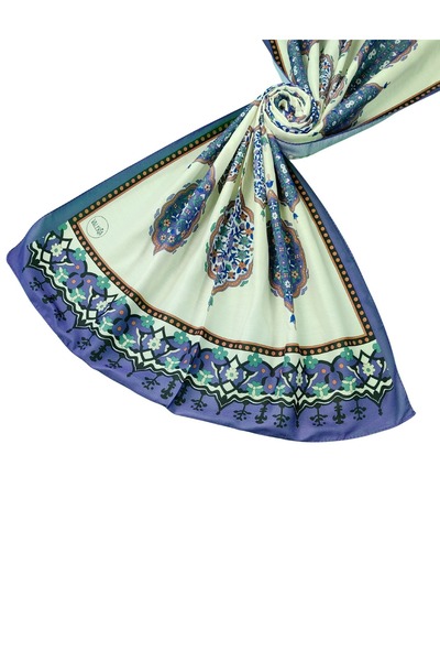 mim eşarp Işıl İpek Μαλακό Βαμβακερό Σάλι Ethnic Σχέδιο 75x190 cm