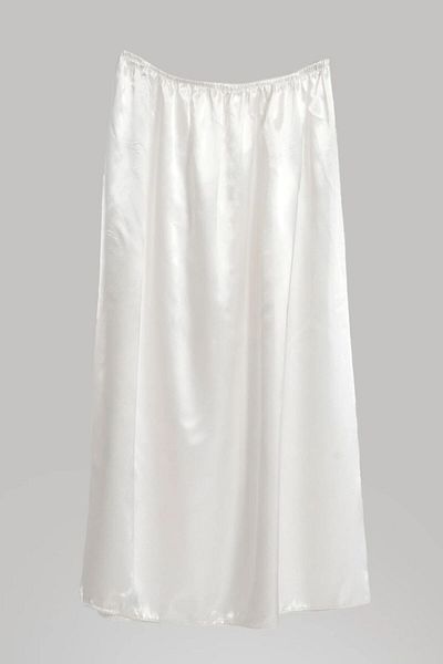 Gülmude White Satin Skirt Lining