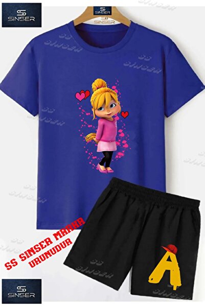 SS SİNSER Children's Unisex “Alvin Chipmunk Girl Single“ Special Printed Crew...