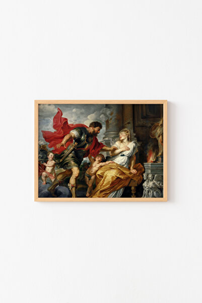 epiqart Rubens - Mars and Rhea Silvia - Wooden Patterned Frame