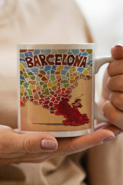 South Steel كوب مطبوع من برشلونة