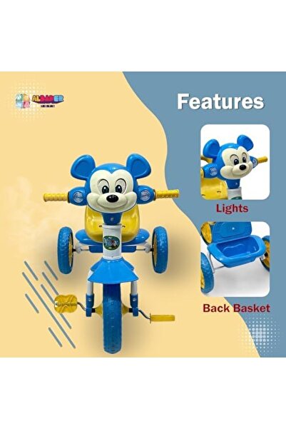 ALBADER Kids Balance Bike with Mickey Design, Kids Tricycle, Tricycles For Toddlers 1.5-4 Years