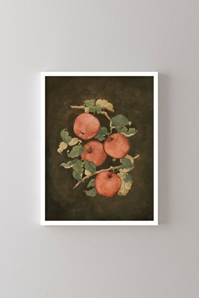 epiqart Red Apples - White Frame
