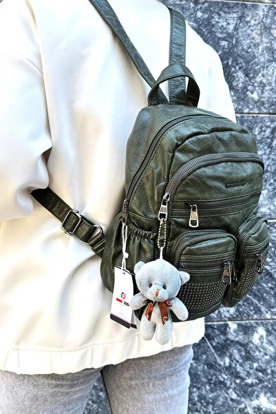 Just Polo Women's Green Urban Move Imported Washable Backpack 2310001Mh