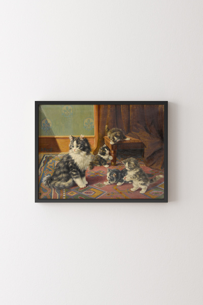 epiqart Cat Family - Black Frame