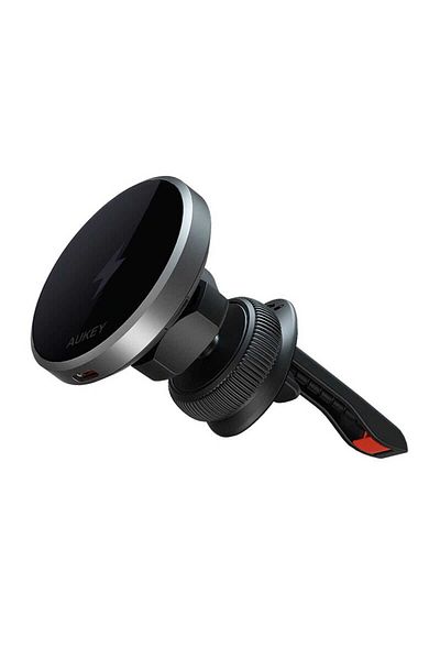 AUKEY Suport auto pentru telefon HD-MC13, incarcare rapida 15W Qi2, negru
