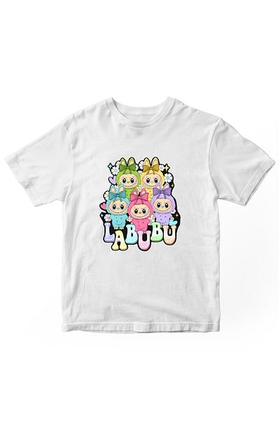 designedfy Labubu Labubu Printed Women's Tshirt White