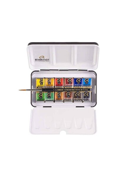 Talens Rembrandt Sulu Boya Takımı 12 Renk Metal Kutu