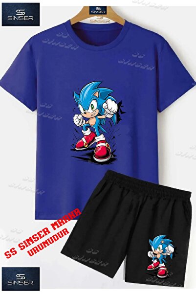 SS SİNSER Children's Unisex “Sonic Fist Breaking“ Custom Printed Crew Neck T-...