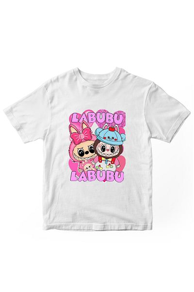 designedfy Labubu Labubu 2 Printed Women's Tshirt White