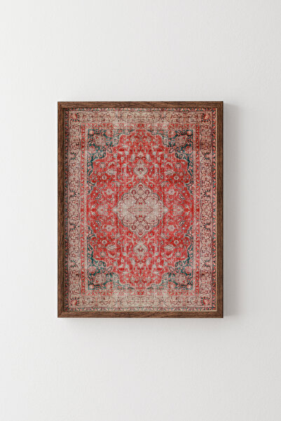 epiqart Halı Deseni - Ahşap Desenli Çerçeve