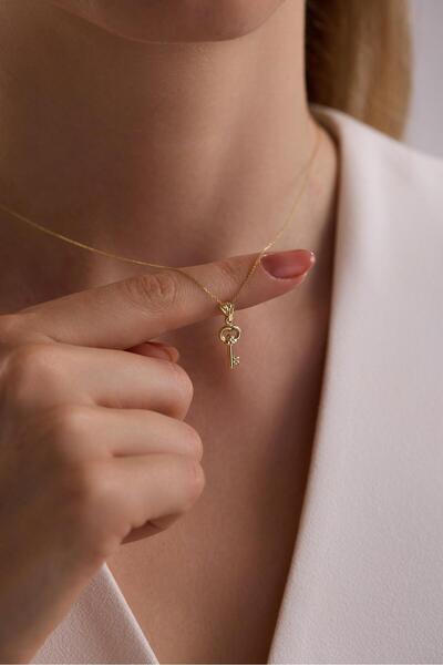 Tufanlar Kuyumculuk 14 Ayar Anahtar Altın Kolye