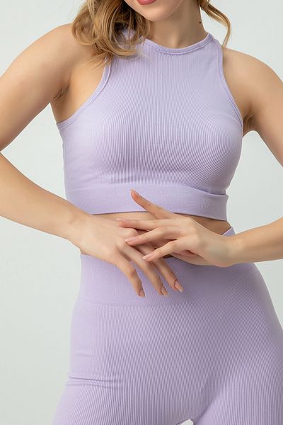 ZENCHES Seamless Ribbed Bustier