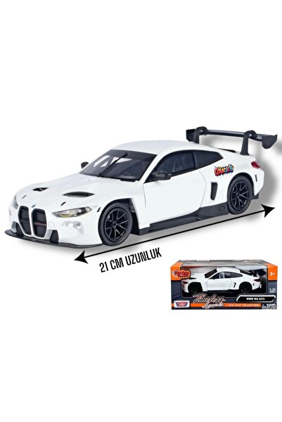 tmtoysandmore Bmw m4 Gt3 Lisanslı Diecast Metal Model Araba 1:24 Ölçek 21 Cm ...