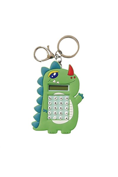 Babyklas Calculator Dino Mini with Keychain Maze Game / Khaki